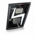 Par Faros P/defensa Volvo 3era Gen Tipo Rayo /led (negro)