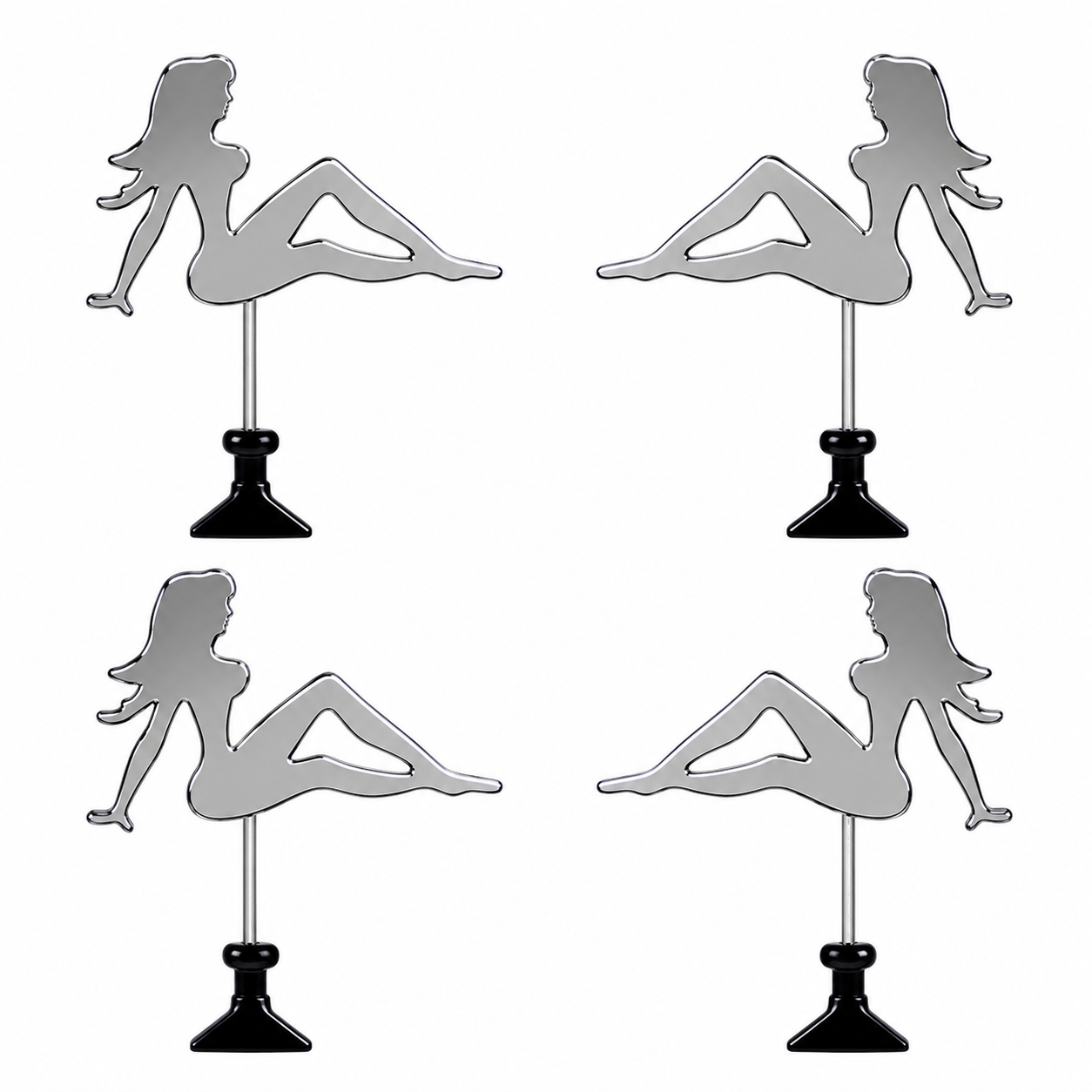 Muñecas Bailarinas Para Parabrisas Camión 4pzas