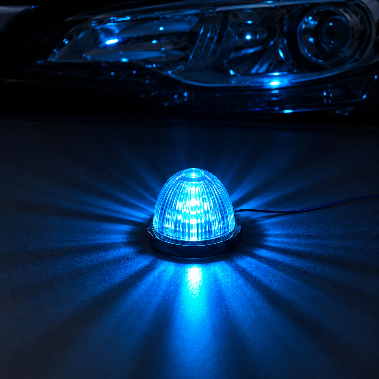Plafón Led 36 Leds 12v/24v Universal Efecto Estrella Azul