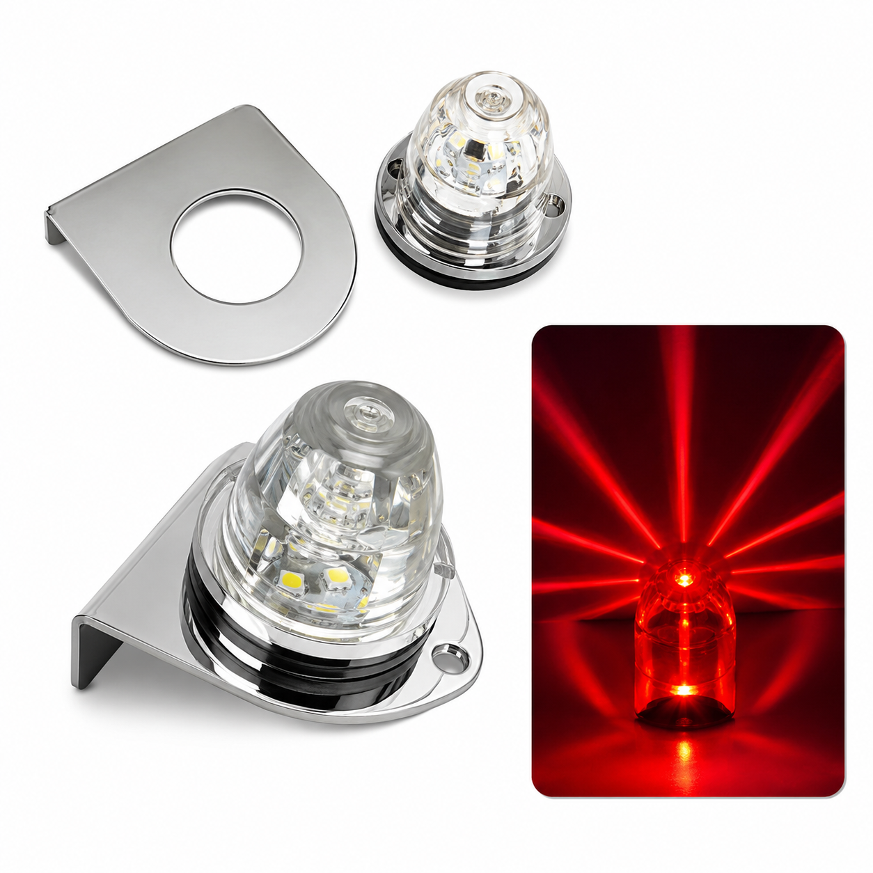 Foco Led Direccional Watermelon Luz Estrella Vidrio C/base